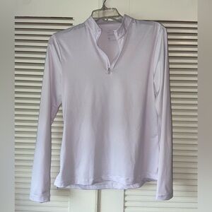 Women's White Quarter-Zip golf Top